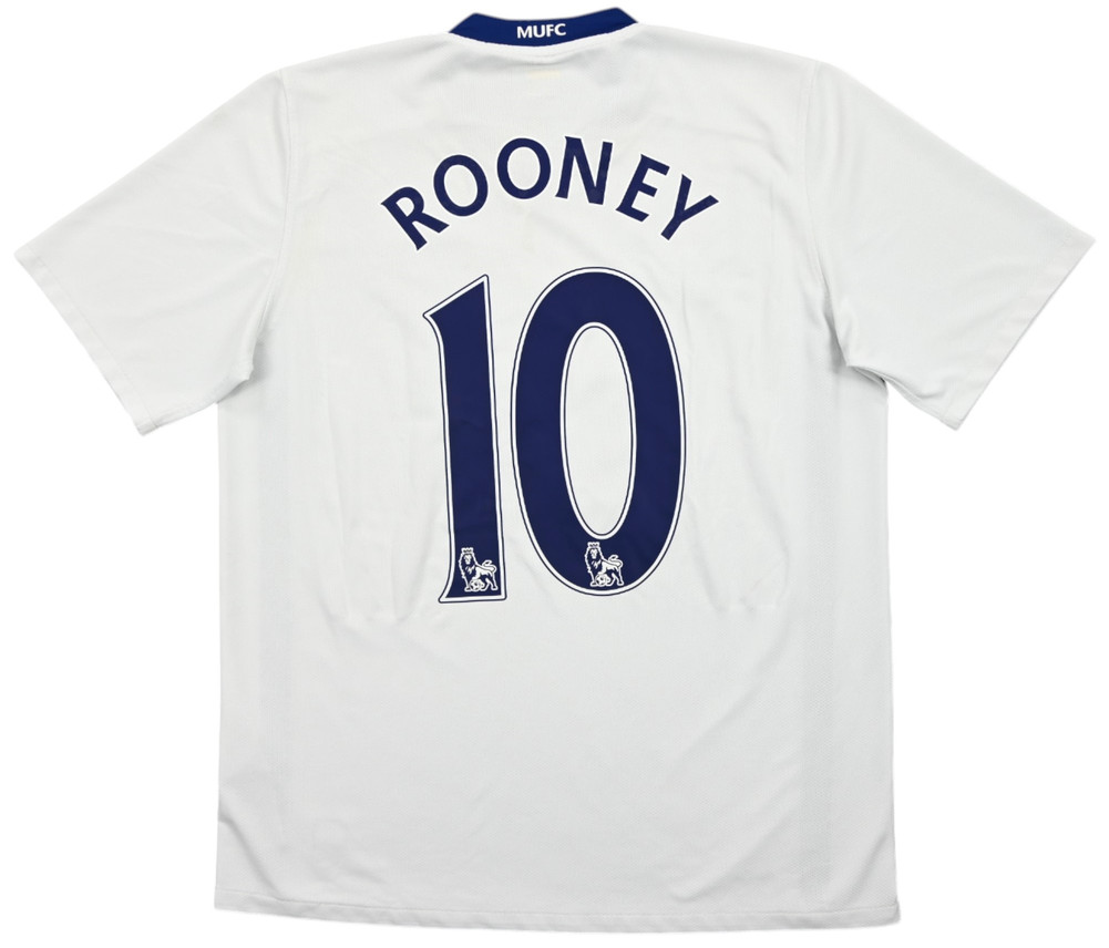 2008-10 MANCHESTER UNITED *ROONEY* SHIRT L
