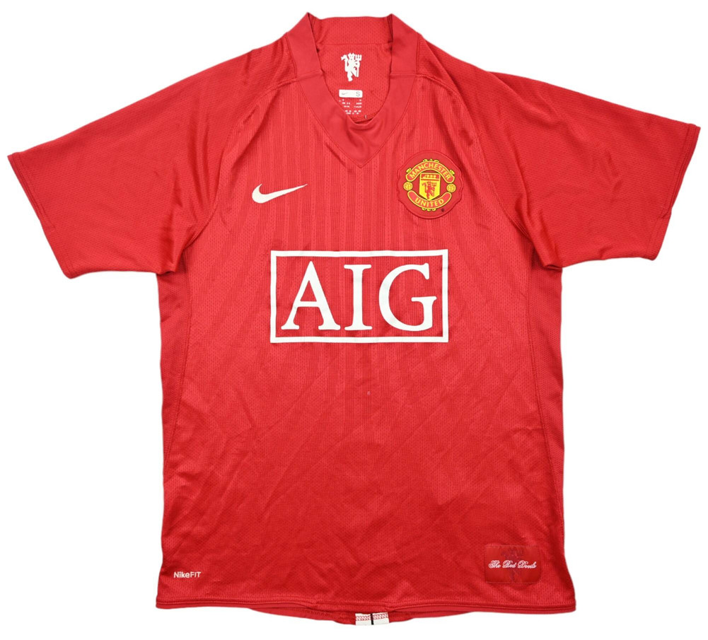 2007-09 MANCHESTER UNITED *TEVEZ* SHIRT S