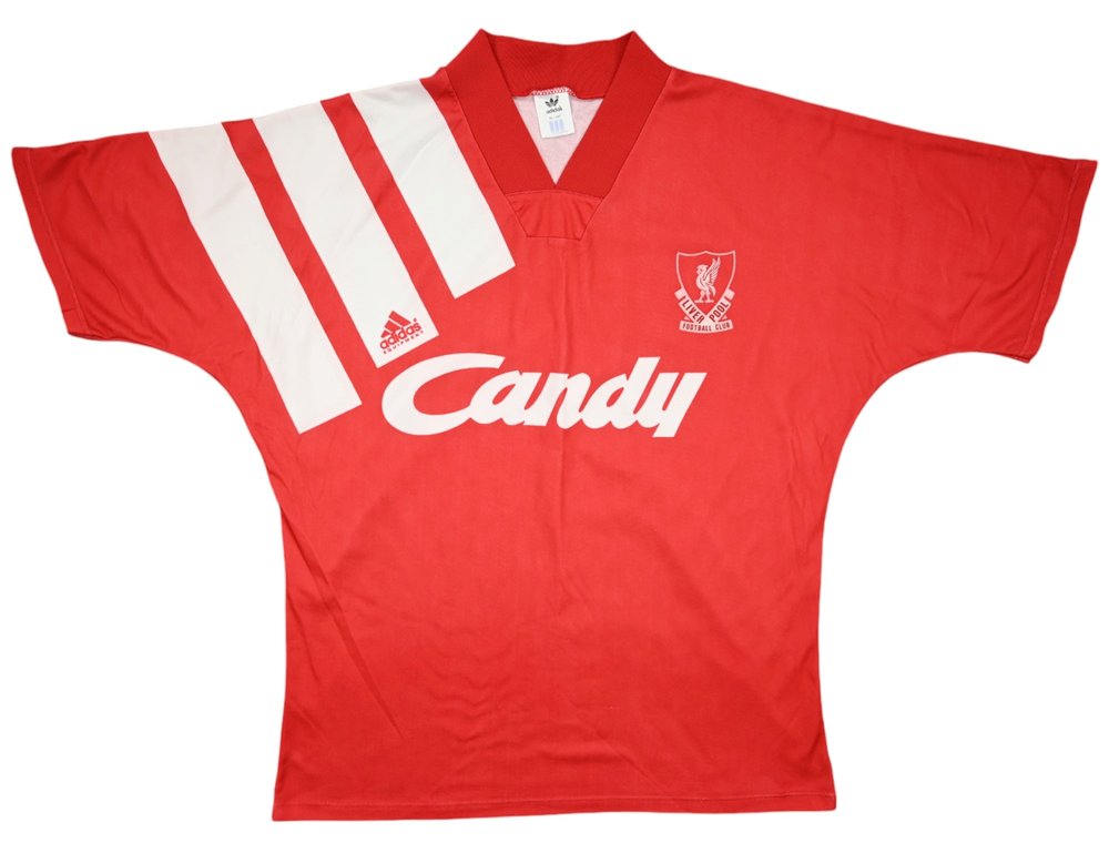 1991-92 LIVERPOOL SHIRT L