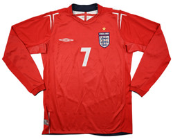 2004-06 ENGLAND *BECKHAM* LONGSLEEVE KOSZULKA S