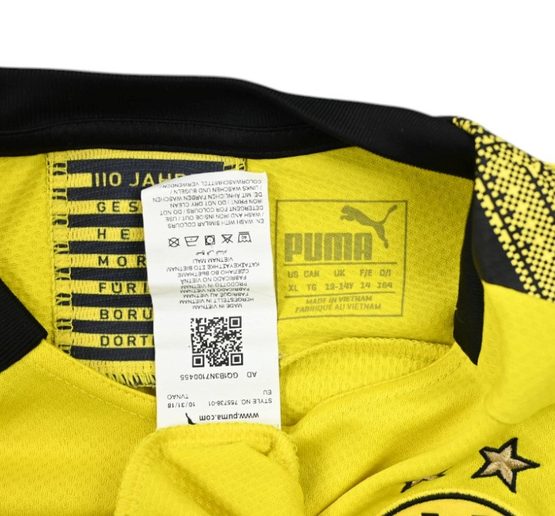 2019-20 BORUSSIA DORTMUND *REUS* SHIRT XL. BOYS