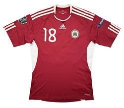 2010-12 LATVIA #18 MATCH ISSUE SHIRT L