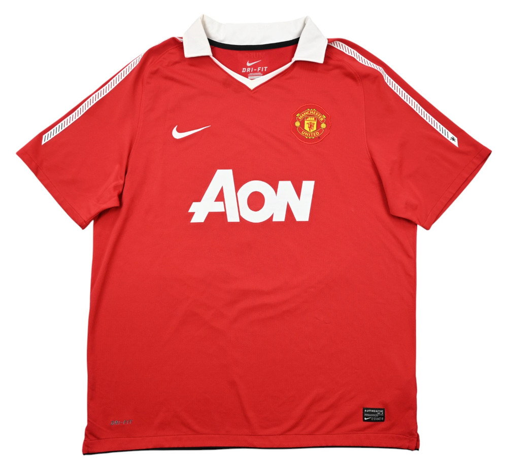 2010-11 MANCHESTER UNITED *EVRA* SHIRT XL