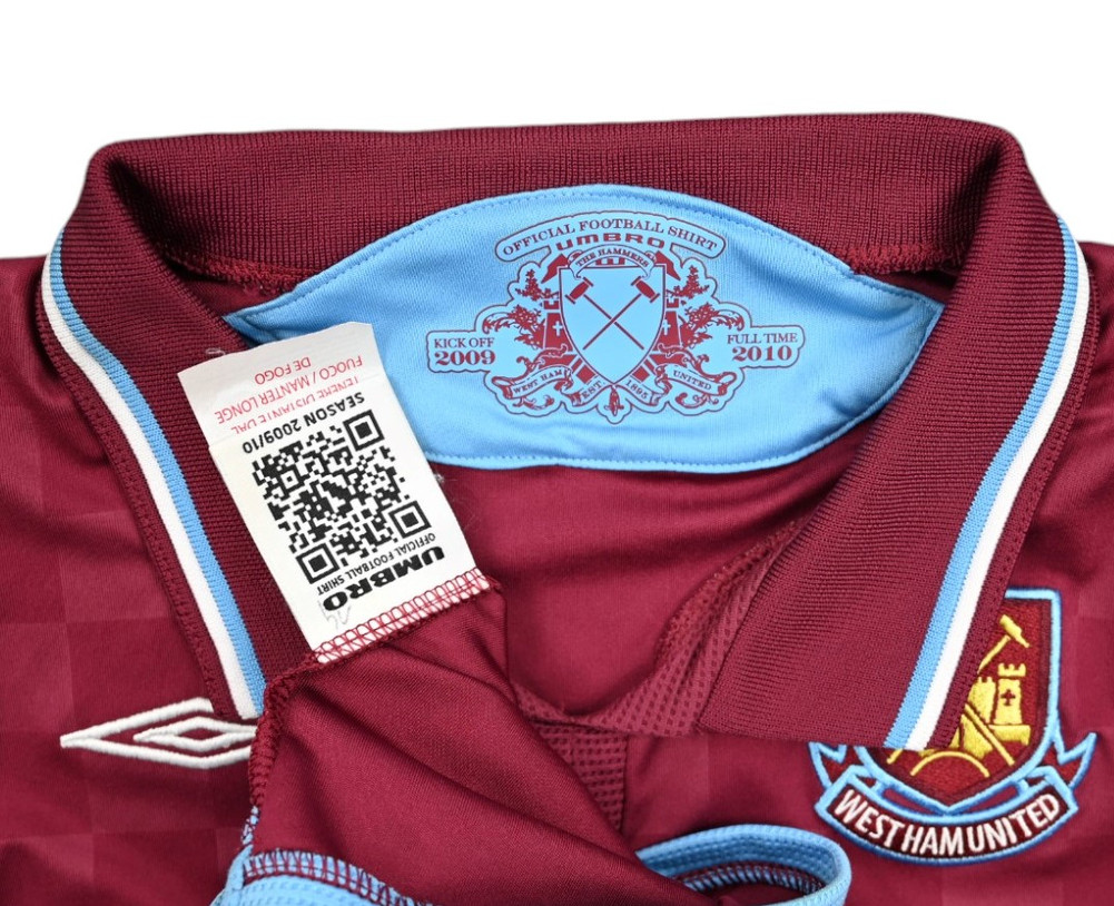 2009-10 WEST HAM UNITED SHIRT L. BOYS