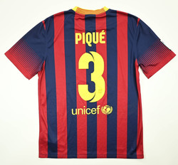 2013-14 FC BARCELONA *PIQUE* SHIRT M