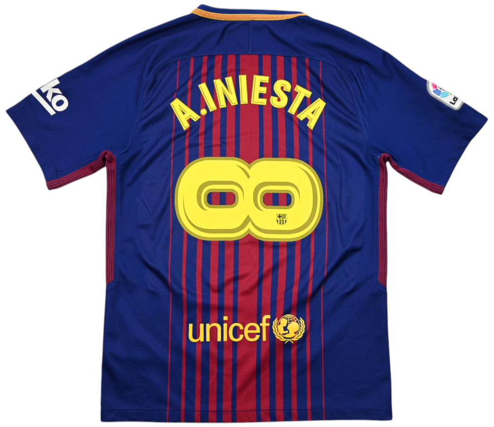 2017-18 BARCELONA *A.INIESTA* SHIRT S
