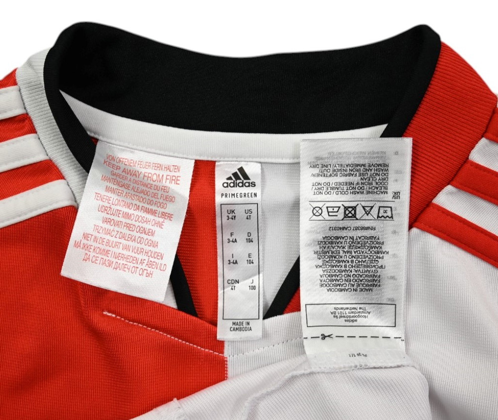 2021-22 FEYENOORD SHIRT XS. BOYS 3-4YEARS