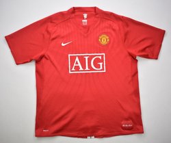 2007-09 MANCHESTER UNITED *ROONEY* SHIRT XL