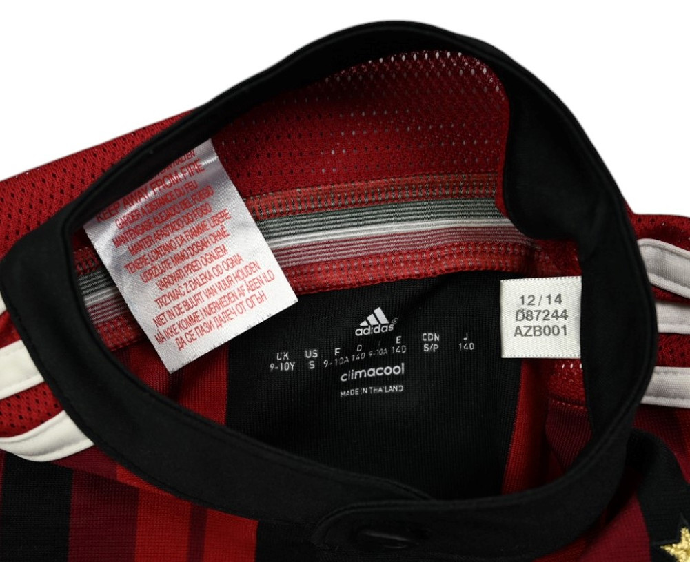 2014-15 AC MILAN SHIRT S. BOYS