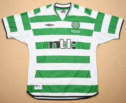 2001-03 CELTIC GLASGOW 2000/01 CHAMPIONS SHIRT L