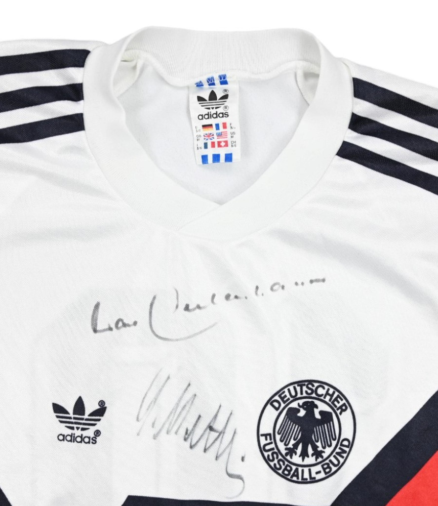 1988-90 GERMANY #10 Lothar Matthäus SHIRT M with autograph