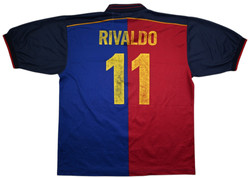 1999-00 FC BARCELONA *RIVALDO* SHIRT XXL
