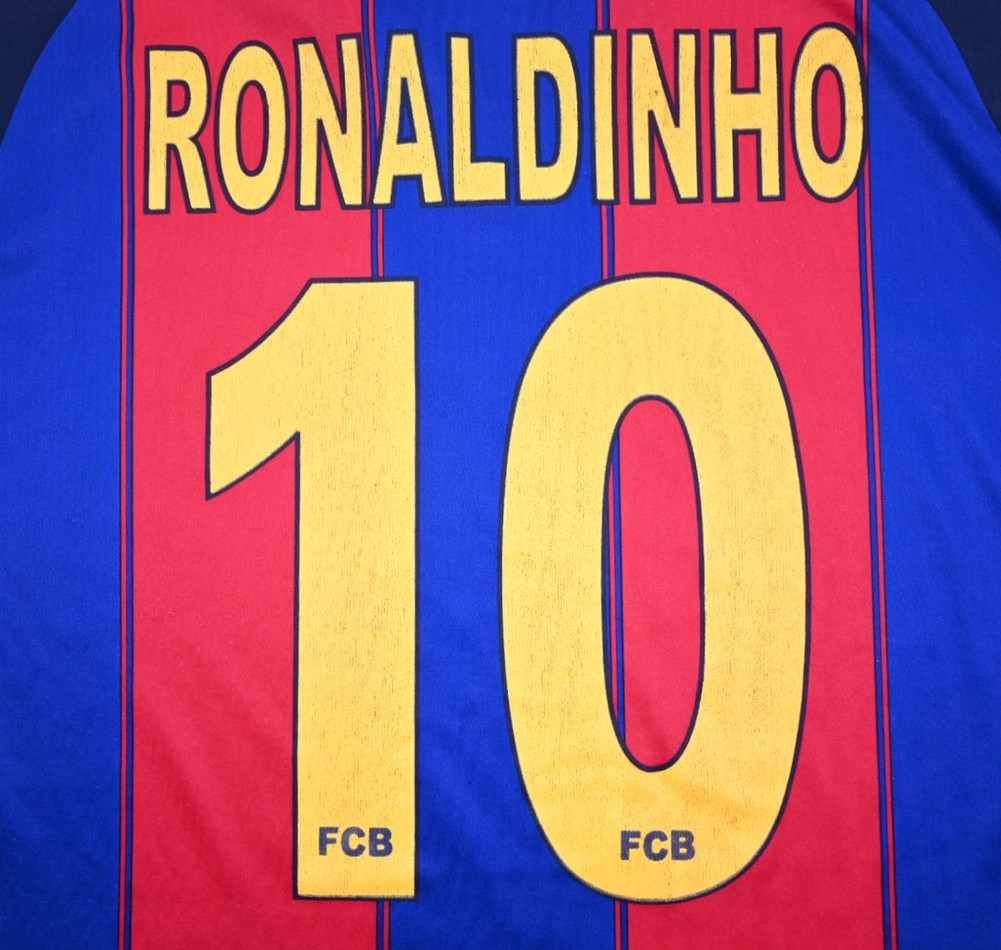 1999-00 FC BARCELONA *RONALDINHO* KOSZULKA S