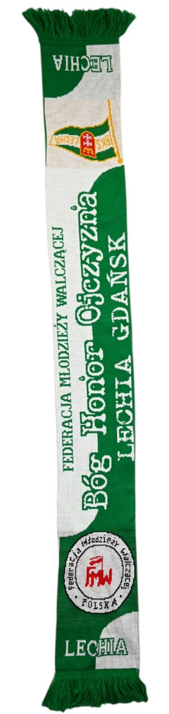 LECHIA GDAŃSK FEDERACJA MŁODZIEŻY WALCZĄCEJ SCARF