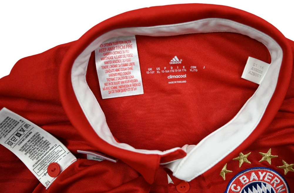 2016-17 BAYERN MUNCHEN *ALABA* LONGSLEEVE XL. BOYS
