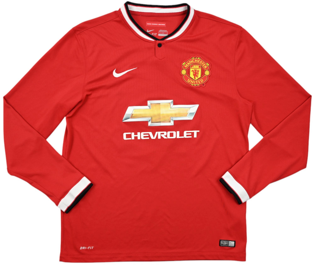 2014-15 MANCHESTER UNITED *ROONEY* LONGSLEEVE SHIRT L