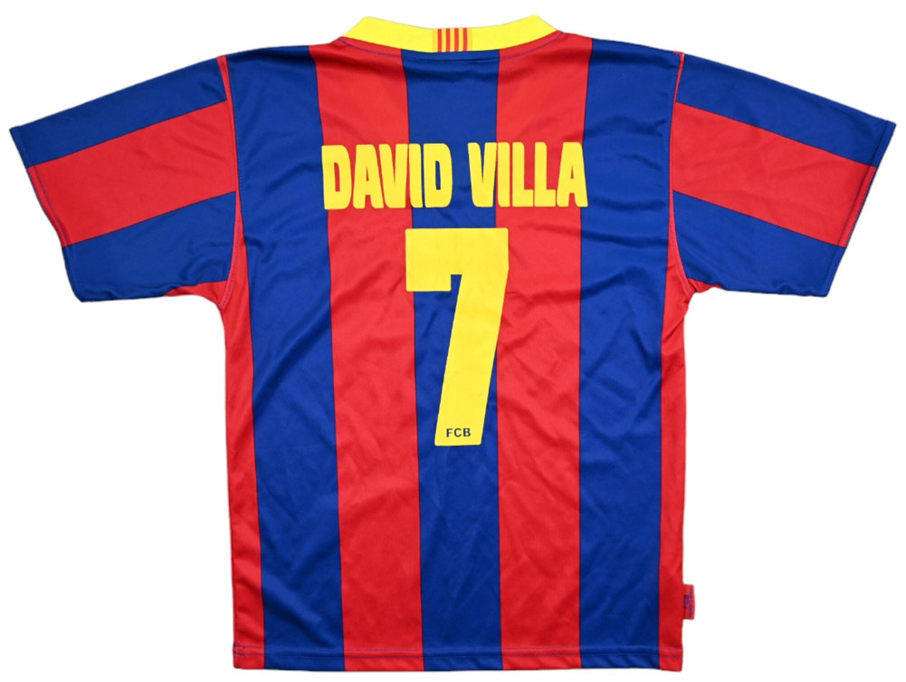 2007-08 FC BARCELONA *VILLA* SHIRT L. BOYS