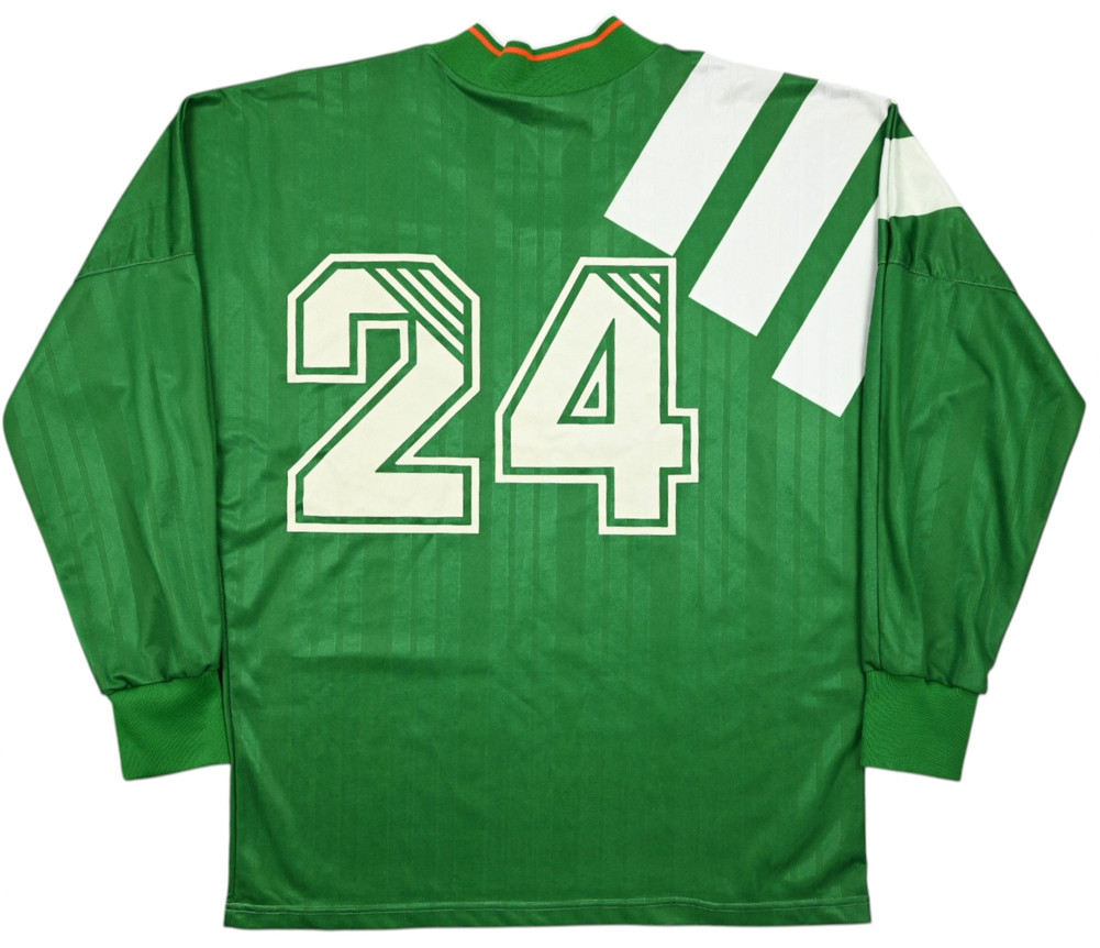 1992-94 IRELAND #24 MATCH ISSUE LONGSLEEVE SHIRT L