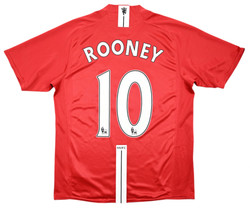 2007-09 MANCHESTER UNITED *ROONEY* SHIRT M
