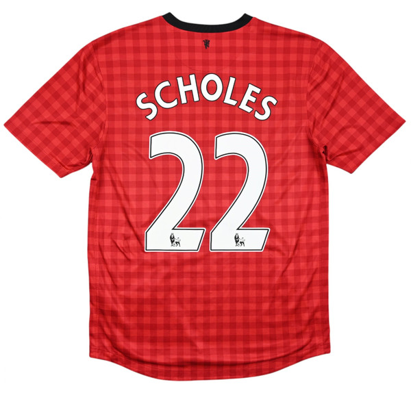 2012-13 MANCHESTER UNITED *SCHOLES* SHIRT M
