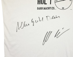 GERMANY DER BOMBER 43min GERD MILLER SIGN SHIRT L 