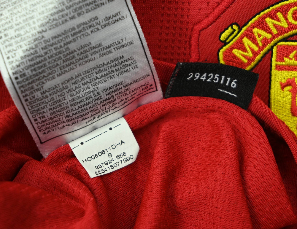 2007-09 MANCHESTER UNITED *RONALDO* SHIRT S