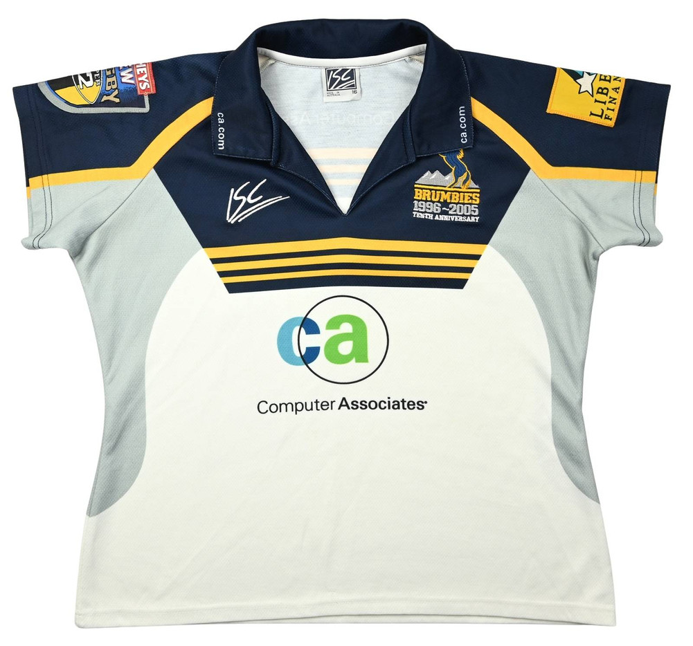 BRUMBIES RUGBY CANTERBURY WOMENS SHIRT M