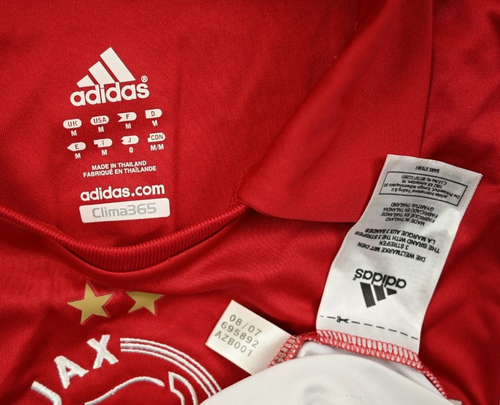 2007-08 AJAX AMSTERDAM *LUQUE* SHIRT M