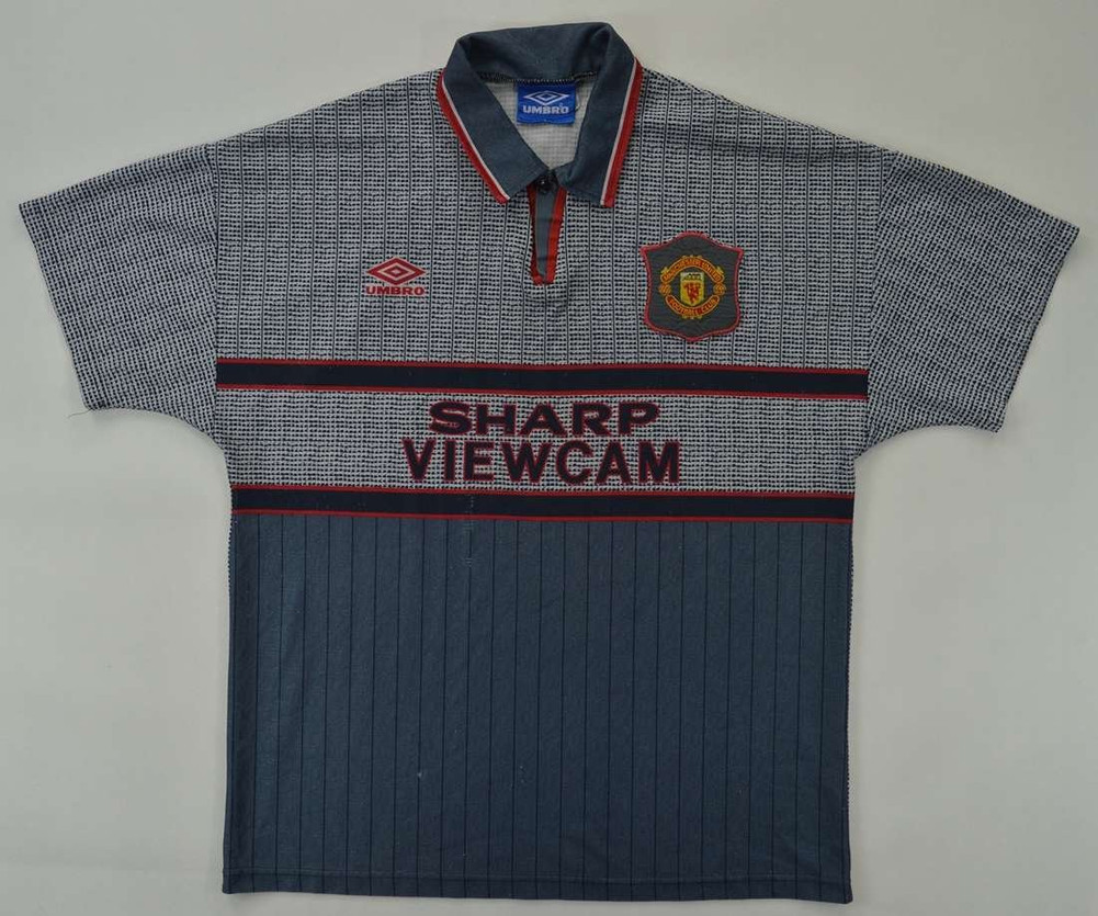 1995-96 MANCHESTER UNITED *CANTONA* SHIRT L