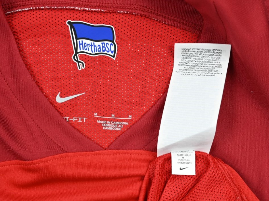 2023-24 HERTHA BERLIN *AKSAKAL* MATCH PREPARED SHIRT M