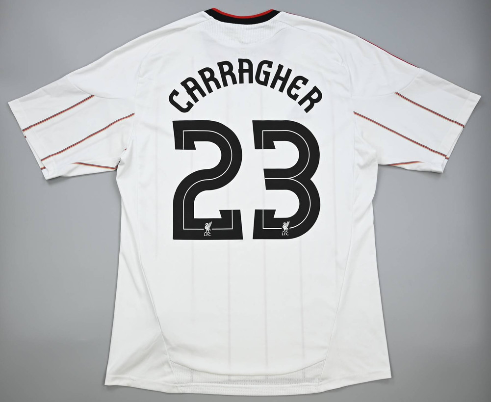 2010-11 LIVERPOOL *CARRAGHER* SHIRT L