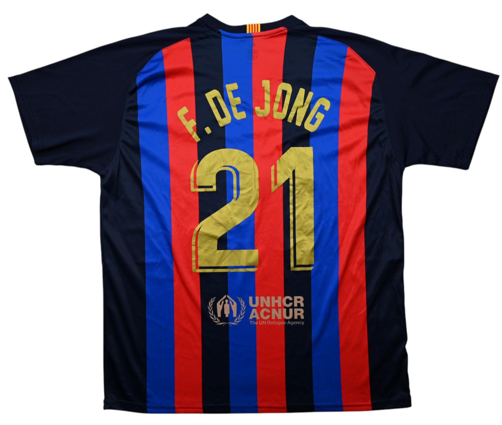 2022-23 BARCELONA *F. DE JONG* SHIRT XL
