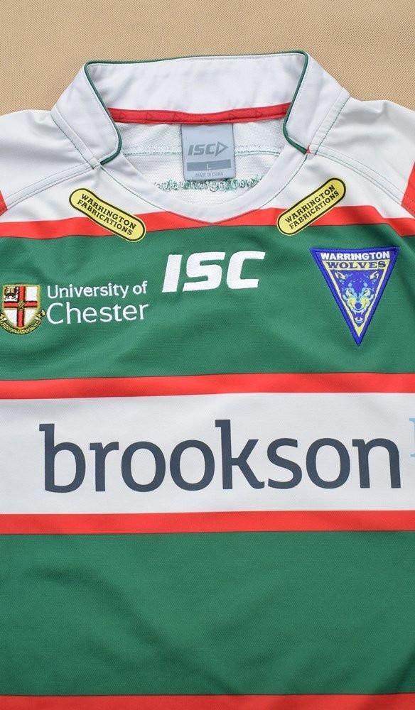 WARRINGTON WOLVES *HILL* RUGBY ISC SHIRT L