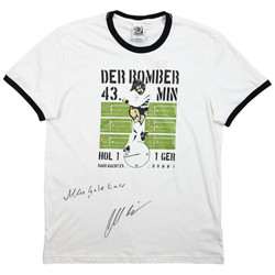 GERMANY DER BOMBER 43min GERD MILLER SIGN SHIRT L 