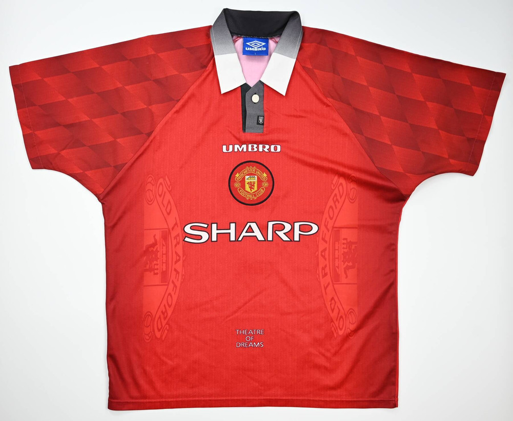 1996-98 MANCHESTER UNITED *CANTONA* SHIRT L