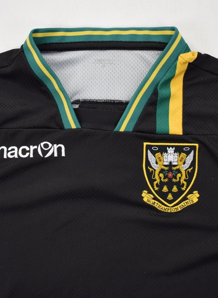 NORTHAMPTON SAINTS RUGBY MACRON SHIRT M