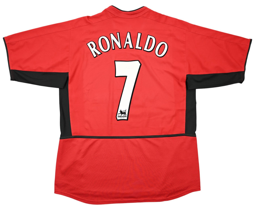 2002-04 MANCHESTER UNITED *RONALDO* KOSZULKA L