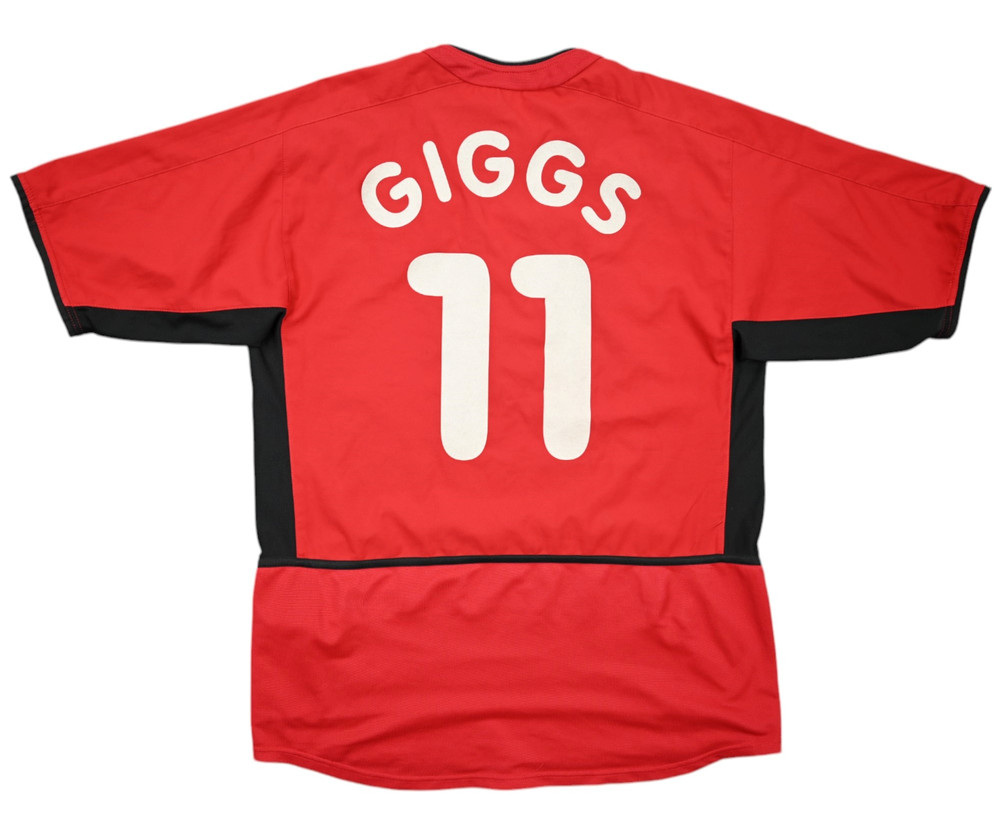 2002-04 MANCHESTER UNITED *GIGGS* SHIRT M