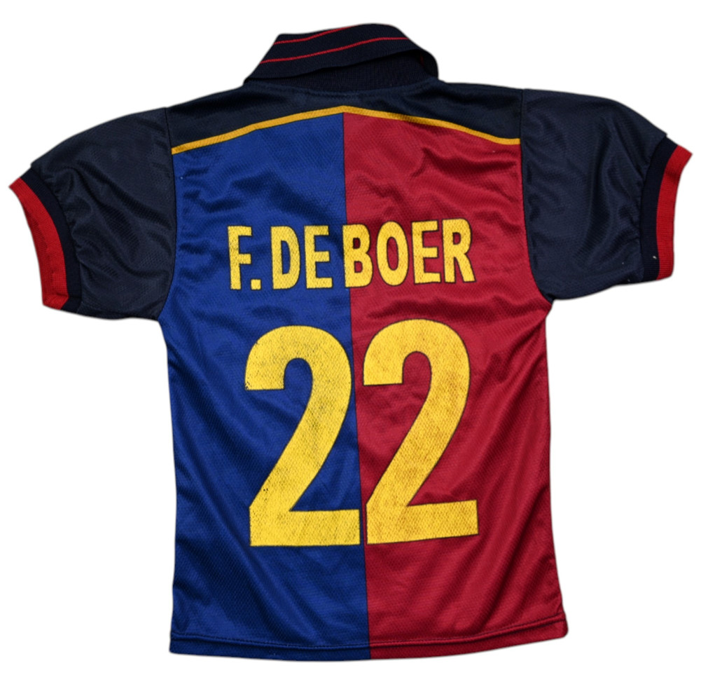 1999-00 BARCELONA *F. DE BOER* KOSZULKA XS. BOYS