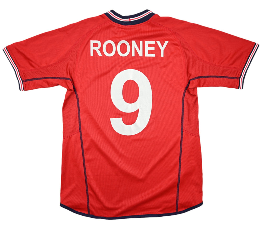 2002-04 ENGLAND *ROONEY* SHIRT M
