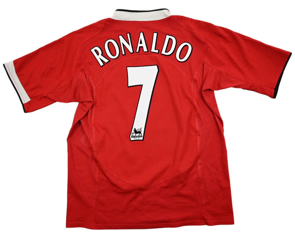 2004-06 MANCHESTER UNITED *RONALDO* SHIRT L