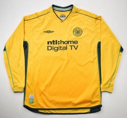 2002-03 CELTIC GLASGOW LONGSLEEVE SHIRT L