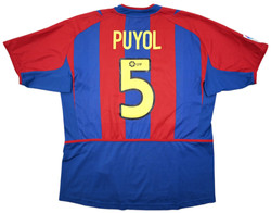 2002-03 BARCELONA *PUYOL* SHIRT XL