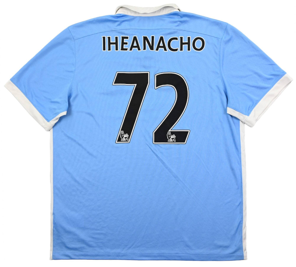 2015-16 MANCHESTER CITY *IHEANACHO* SHIRT XL