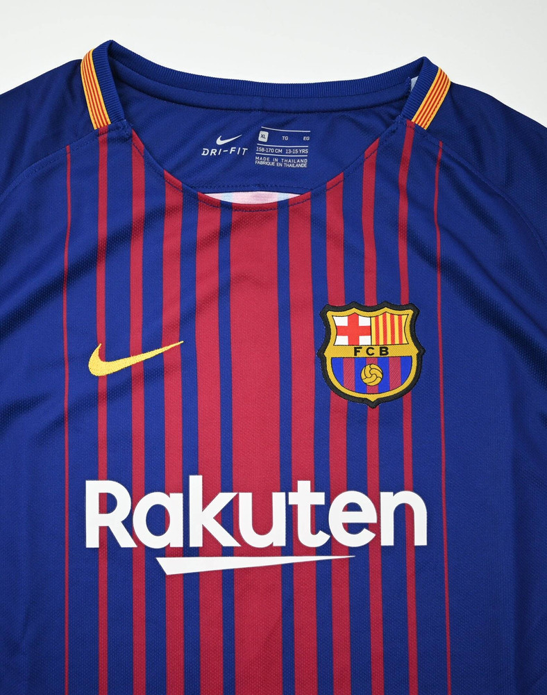2017-18 FC BARCELONA SHIRT XL. BOYS