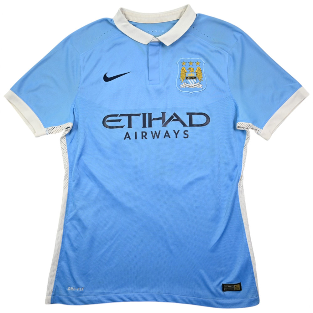 2015-16 MANCHESTER CITY *TOURE YAYA* PLAYER ISSUE SHIRT L
