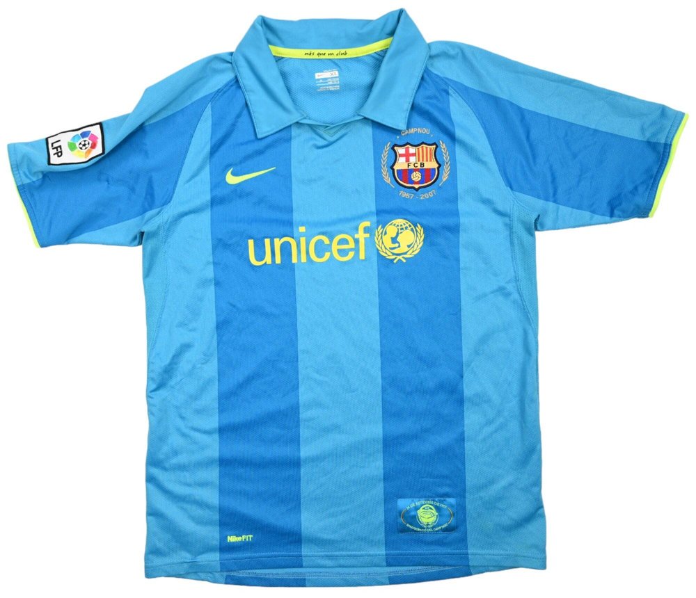 2007-09 FC BARCELONA SHIRT XL. BOYS