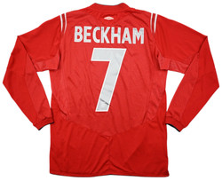 2004-06 ENGLAND *BECKHAM* LONGSLEEVE KOSZULKA S
