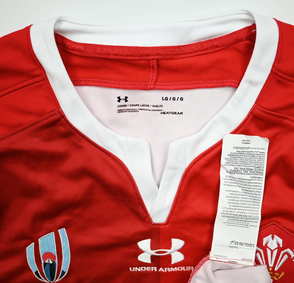 WALES RUGBY UNDER ARMOUR SHIRT L