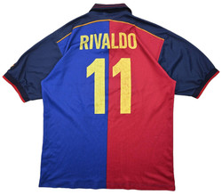 1999-00 FC BARCELONA *RIVALDO* SHIRT XL